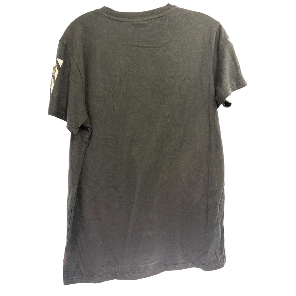 KRISP NYC Black Roses Graphic Shirt Sz Small Short Sleeve Cotton Blend (AA37 - Picture 5 of 6